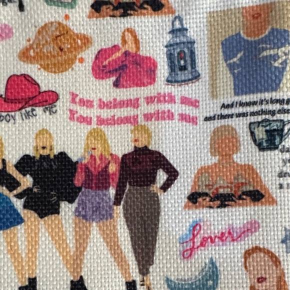 Taylor Swift Illustrated Cosmetic Bag - Multicolor - Picture 3 of 5
